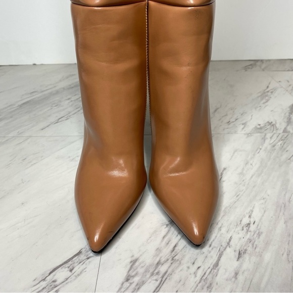 Jeffery Campbell Pointy Toe Tan Faux Leather Tall Boot 5 1/2 - Picture 11 of 15